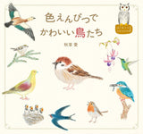 Cute birds with colored pencils First lesson Japanese Craft Book illustration - Japanese Craft Book