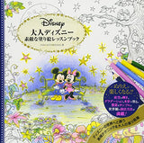 Adult Disney Wonderful Coloring Lesson Book Japanese Coloring Book