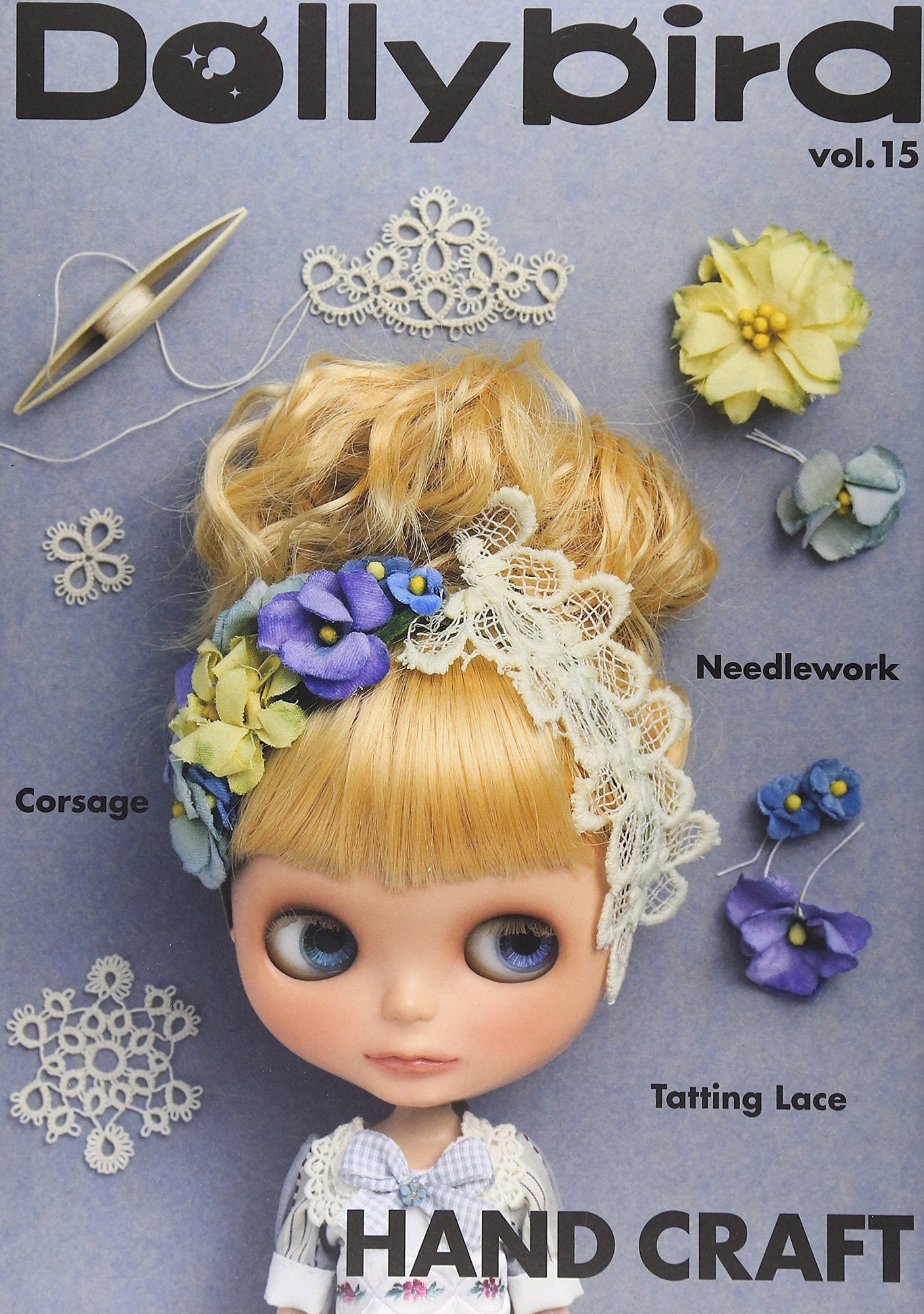 Dollybird vol.15 Japanese Making doll clothes Doll culture doll Sewing - Japanese Craft Book